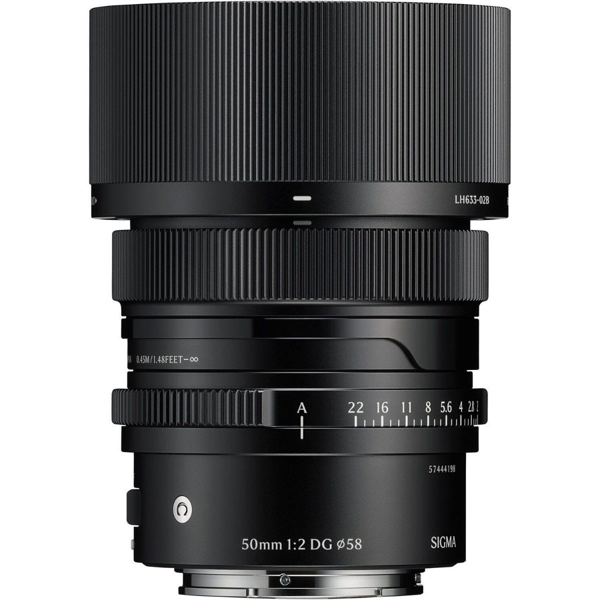 Open Box Sigma 50mm f/2 DG Contemporary Lens / L-Mount Black