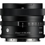 Sigma 17mm f/4 DG Contemporary Lens - L-mount Black