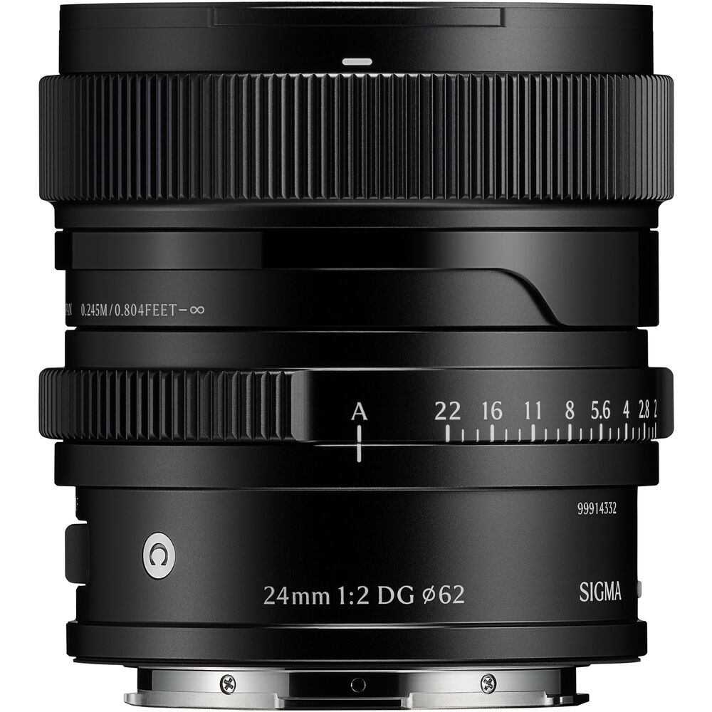 Sigma 24mm f/2 DG Contemporary Lens - L-mount Black 