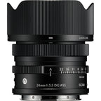Sigma 24mm f/3.5 DG Contemporary Lens - L-mount Black 