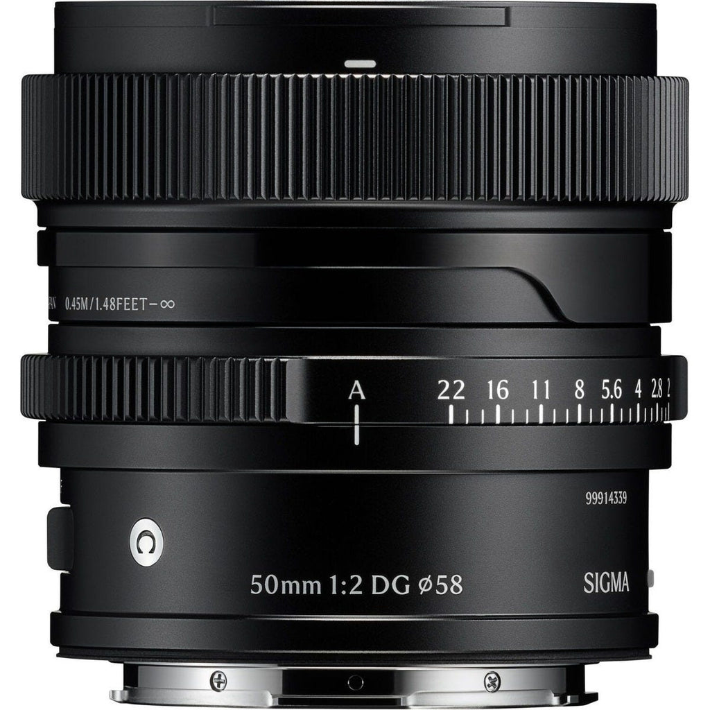 Open Box Sigma 50mm f/2 DG Contemporary Lens / L-Mount Black