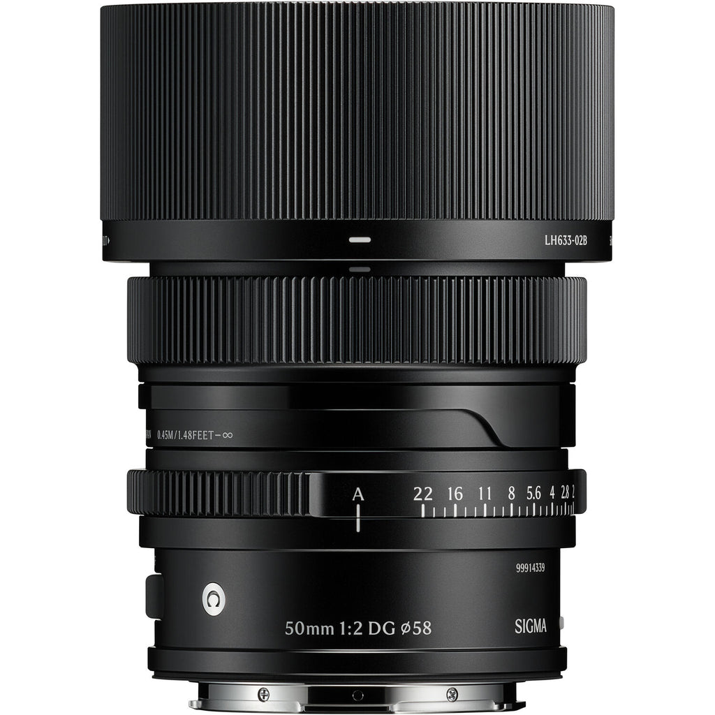 Sigma 50mm f/2 DG Contemporary Lens - L-mount Black