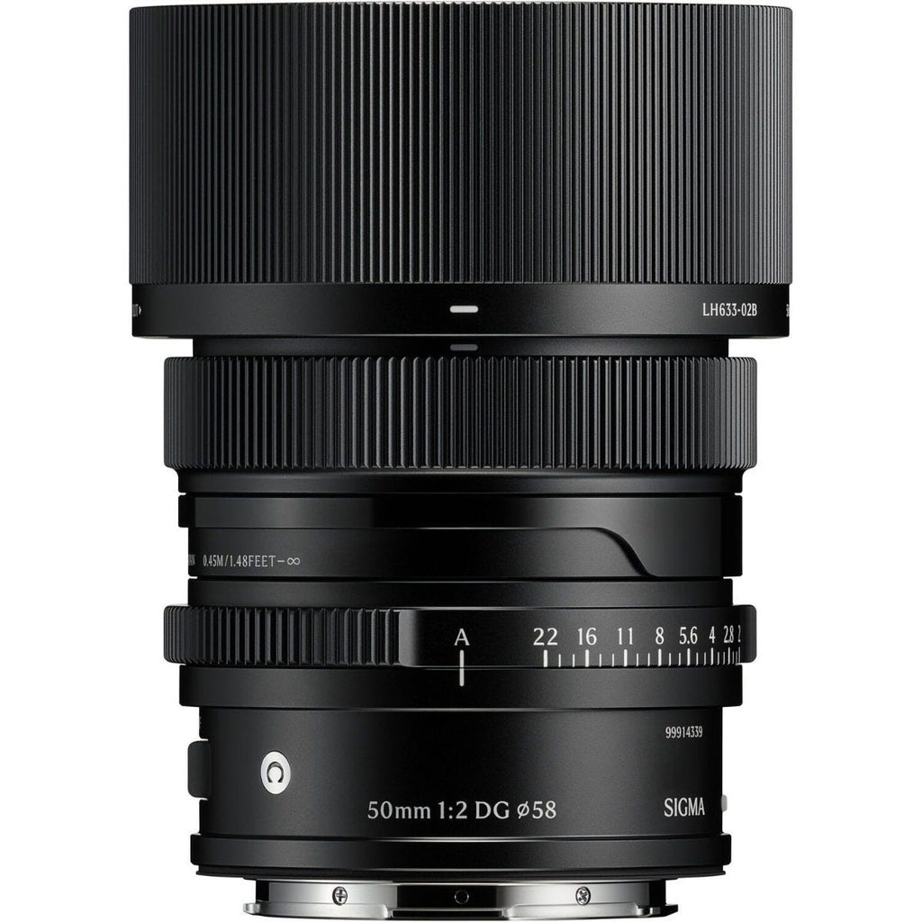 Open Box Sigma 50mm f/2 DG Contemporary Lens / L-Mount Black