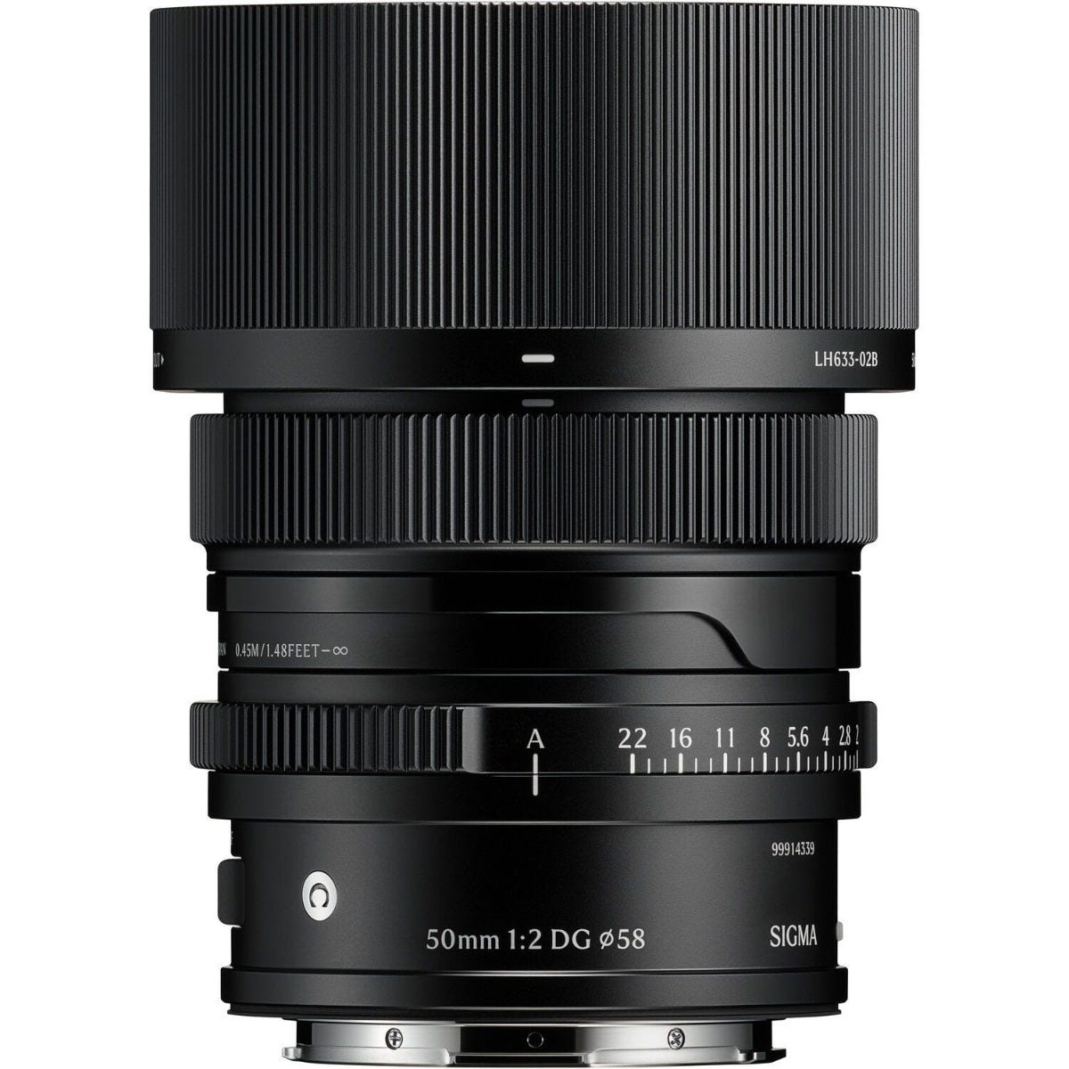 Open Box Sigma 50mm f/2 DG Contemporary Lens / L-Mount Black