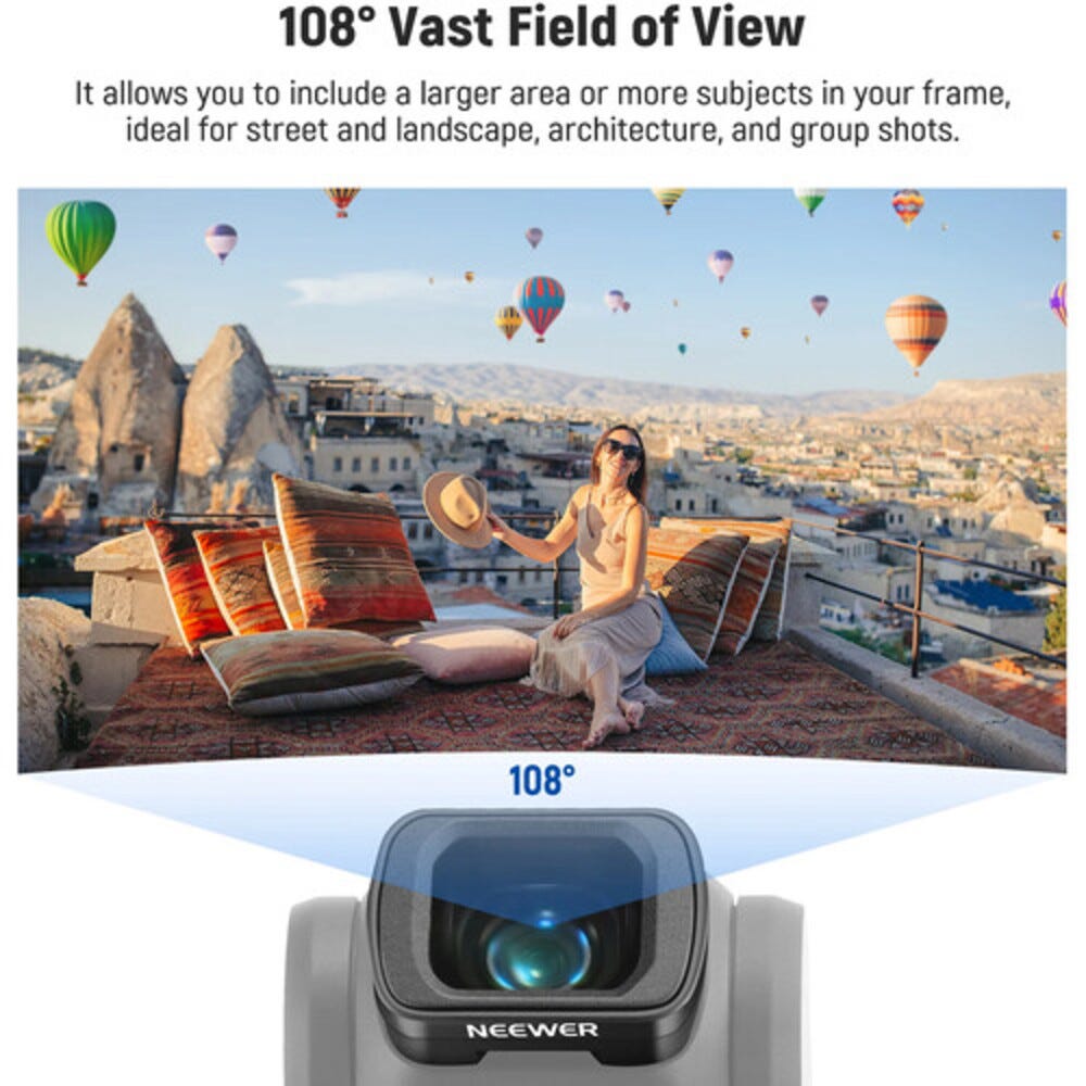 NEEWER LS-45 0.75x Wide Angle Lens for DJI Osmo Pocket 3