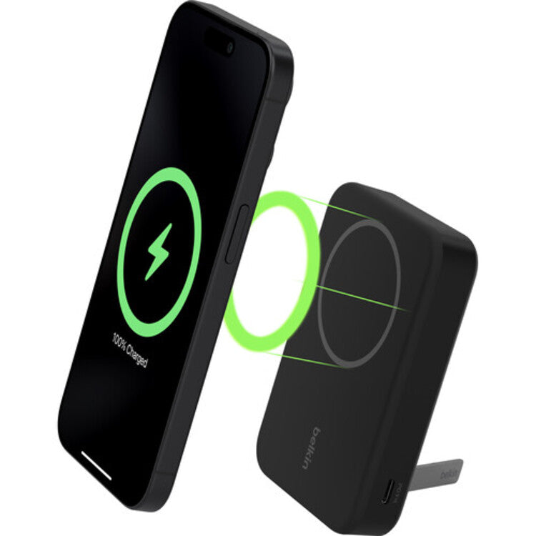 Belkin BoostCharge Pro 10K mAh Magnetic Power Bank with Qi2 (Black) 
