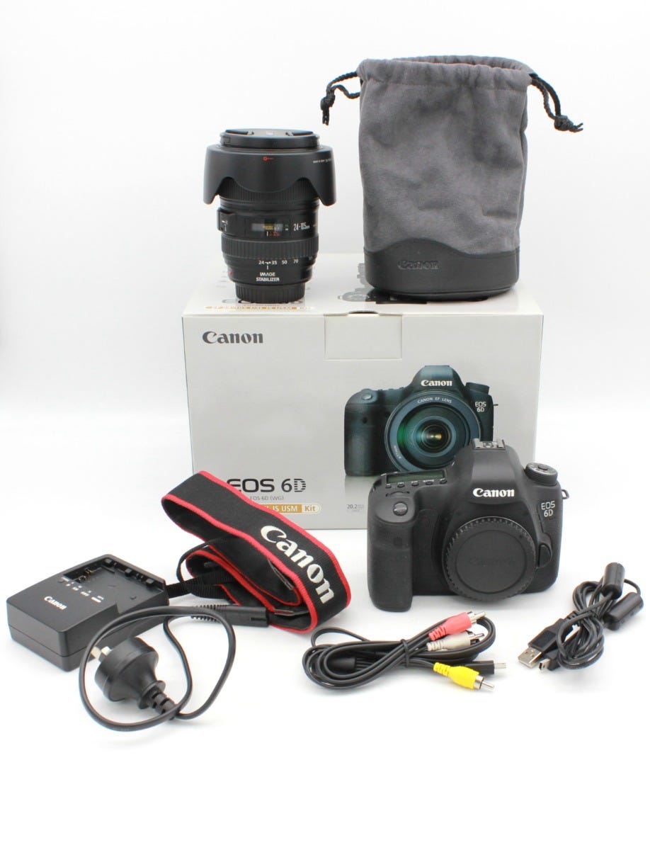 Used Canon EOS 6D Body with EF 24-105mm Zoom Kit S/N 235020000862
