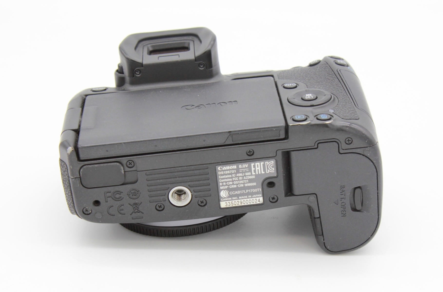 Used Canon EOS R Body Only Mirrorless Camera S/N: 335029000024