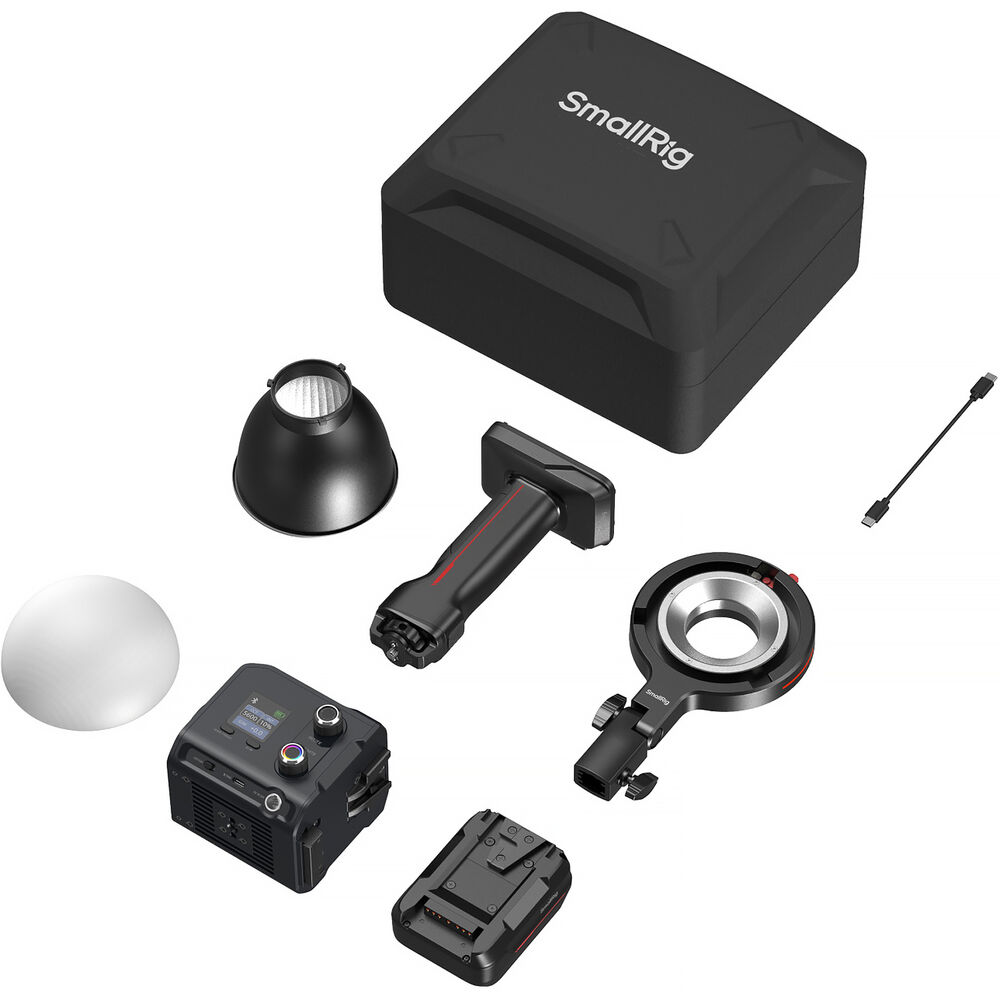 SmallRig RC 100C COB LED Video Light Kit (Ink Blue / With Battery Grip Handle) 5383