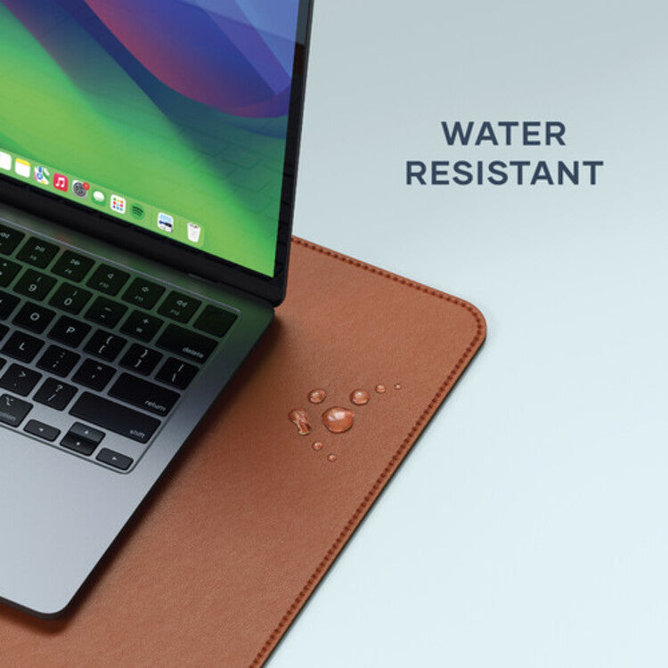 Satechi Vegan-Leather Premium Desk Mat (Brown)