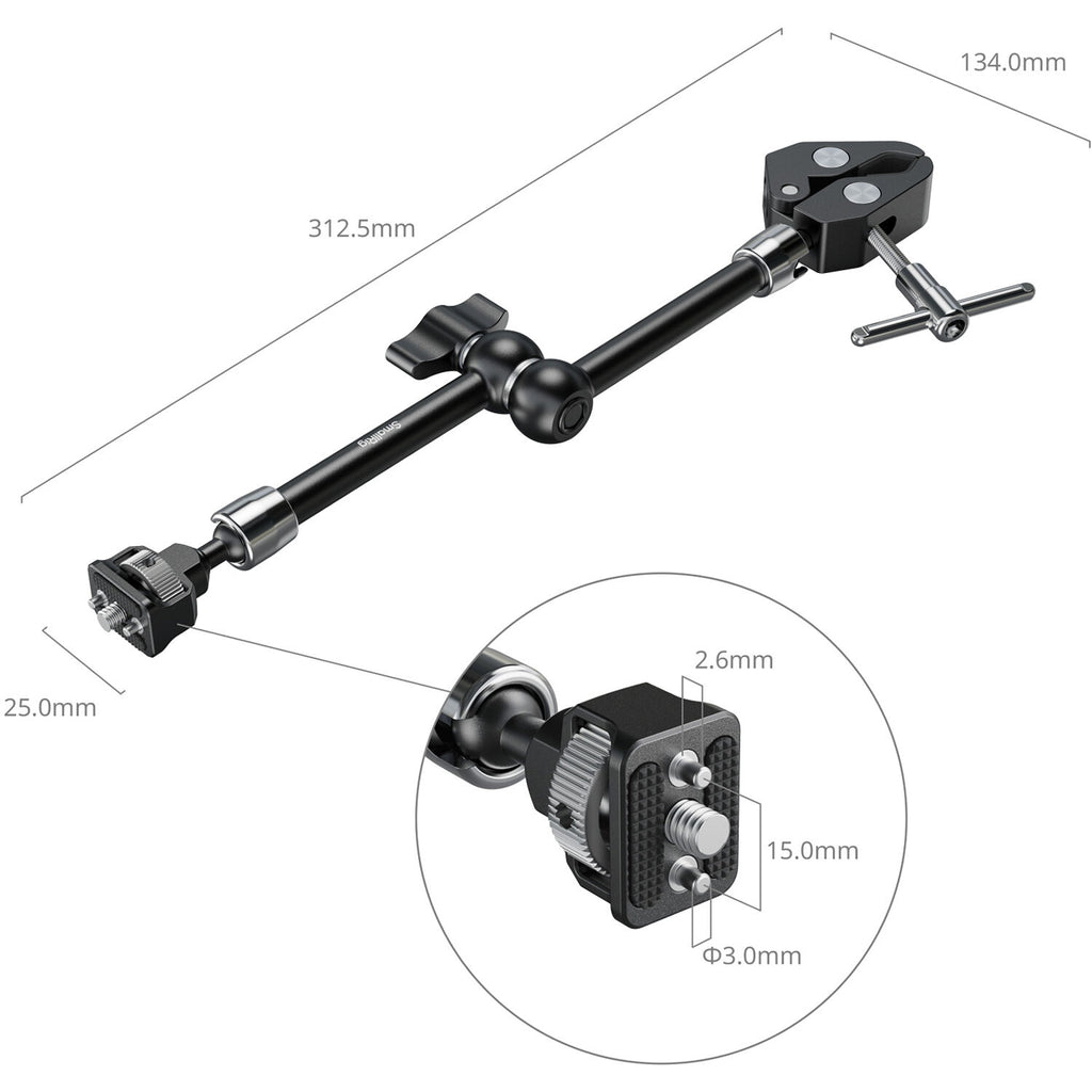 SmallRig Magic Arm with Crab-Shaped Clamp (11") 5311