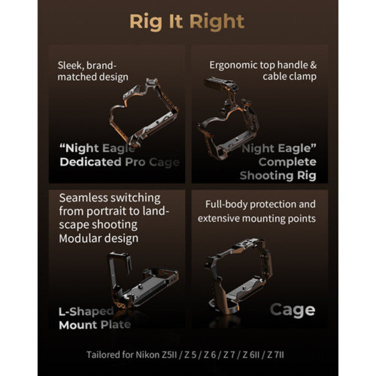 SmallRig Night Eagle Cage Kit for Nikon Z5 / Z5II / Z6 / Z6II / Z7 / Z7II 5259