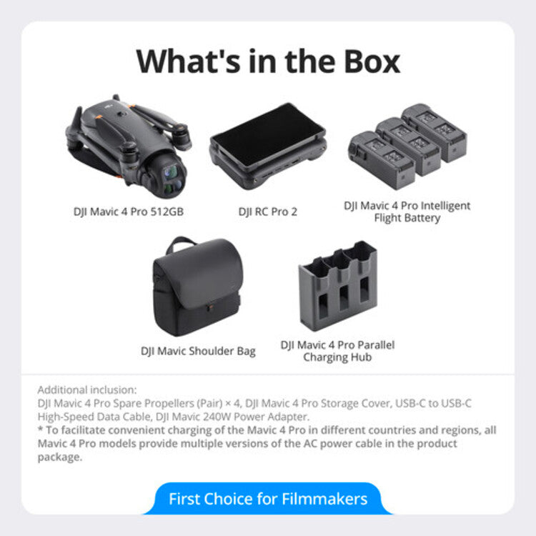 DJI Mavic 4 Pro 512GB Creator Combo (DJI RC Pro 2)