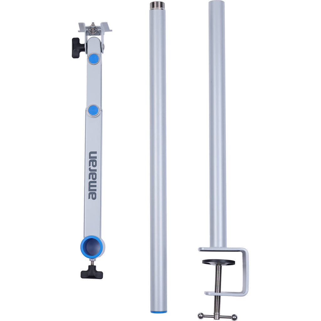 Amaran Verge Desk Clamp Stand - Silver