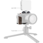 SmallRig L-Shape Mount Plate with Wooden Handle for FUJIFILM X-M5 (Black) 5260