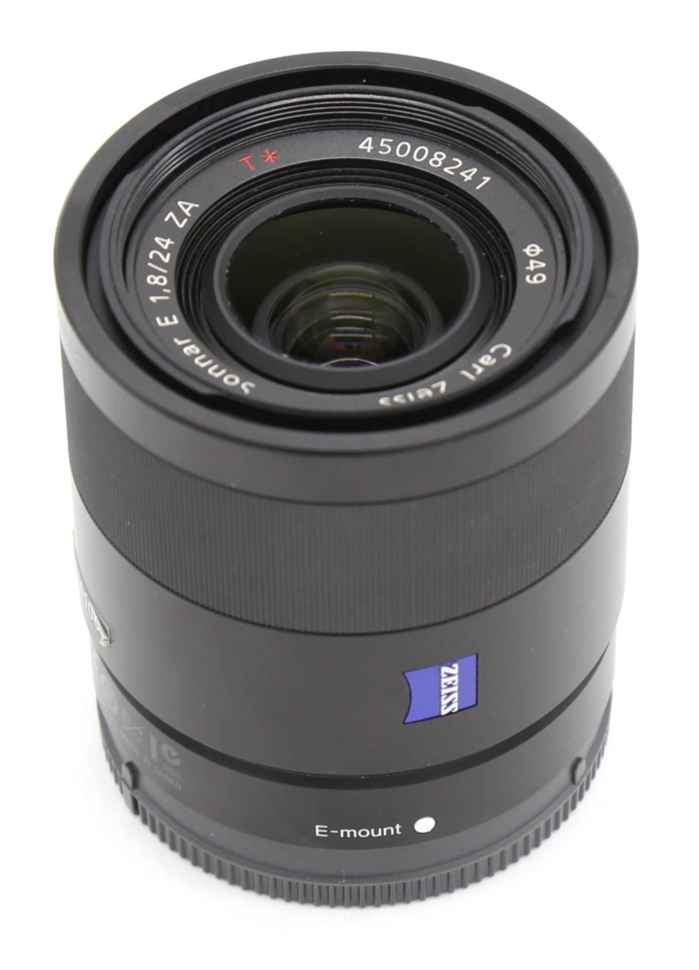 Used Sony 24mm F/1.8 Carl Zeiss Sonnar Prime Lens SN: 0214106