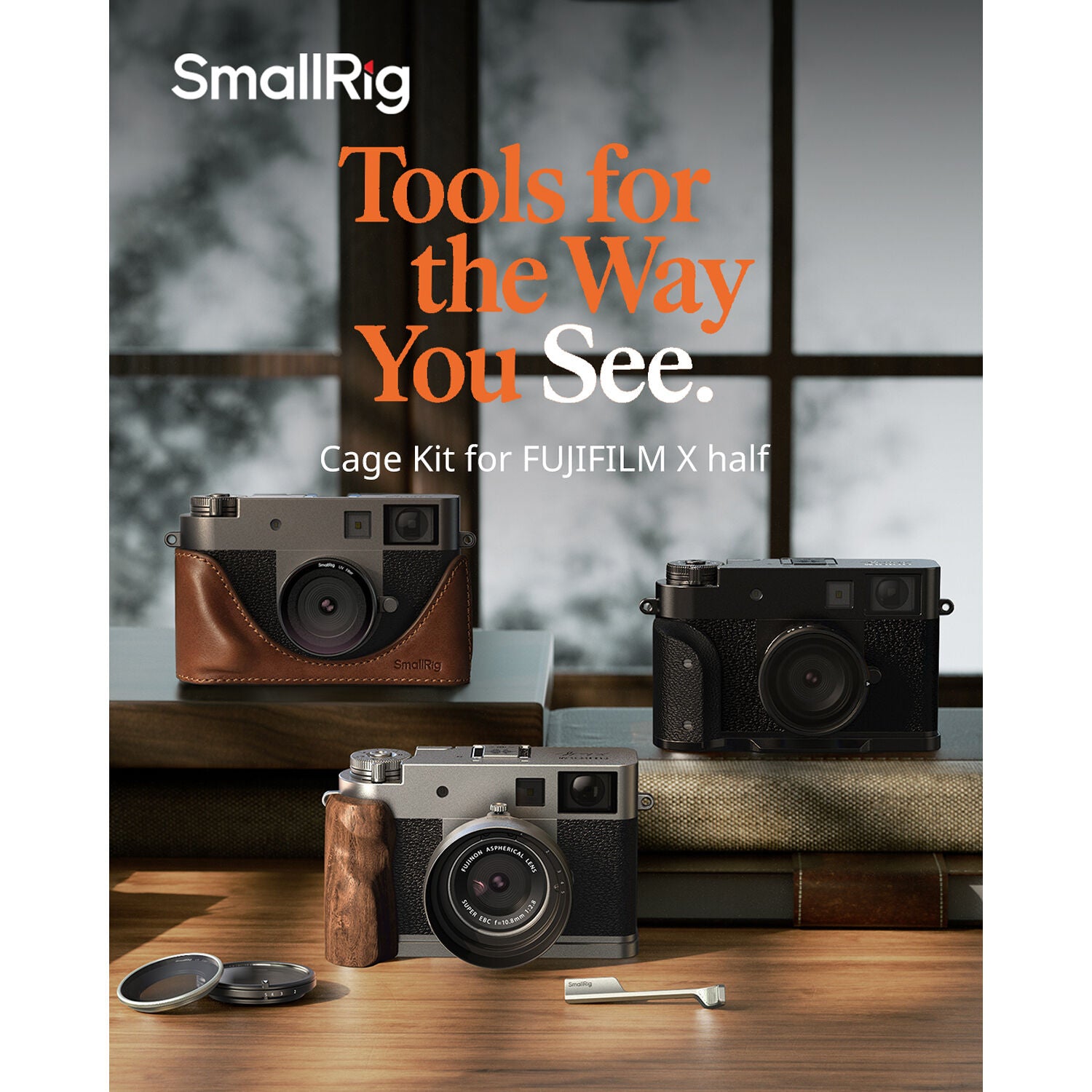 SmallRig Thumb Grip for FUJIFILM X half (Charcoal Silver) 5333