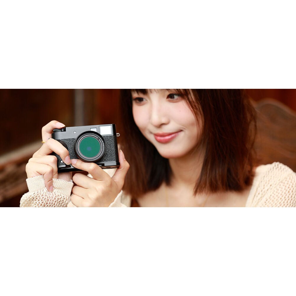 SmallRig L-Shaped Mount Plate with Wooden Handle for FUJIFILM X half (Black) 5224