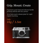 SmallRig L-Shaped Mount Plate with Wooden Handle for FUJIFILM X half (Silver) 5223