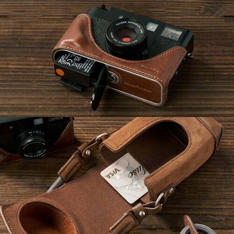 SmallRig Camera Leather Case Kit for FUJIFILM X half (Brown) 5218