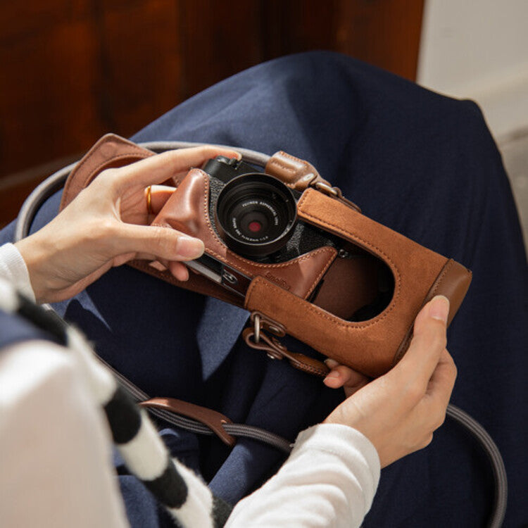 SmallRig Camera Leather Case Kit for FUJIFILM X half (Brown) 5218
