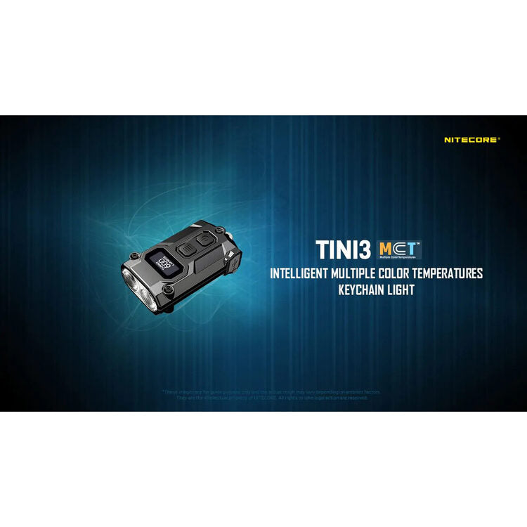 Nitecore TINI3 Ultra-Compact Keychain Light - Classic Black