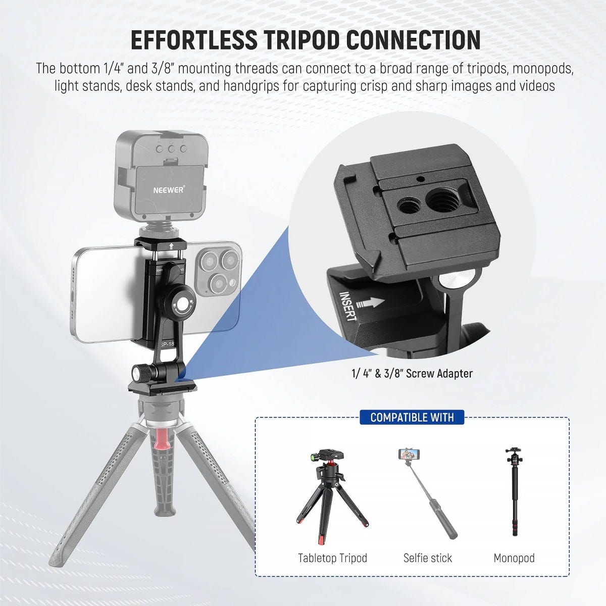 NEEWER SP-18 Phone Mount for DJI RS Gimbals
