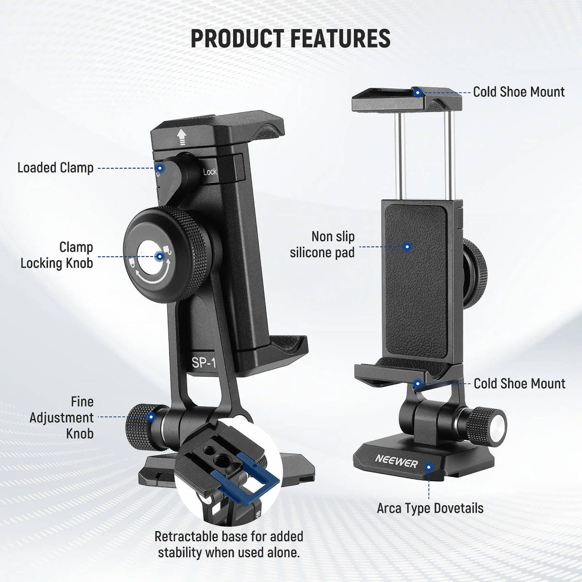 NEEWER SP-18 Phone Mount for DJI RS Gimbals
