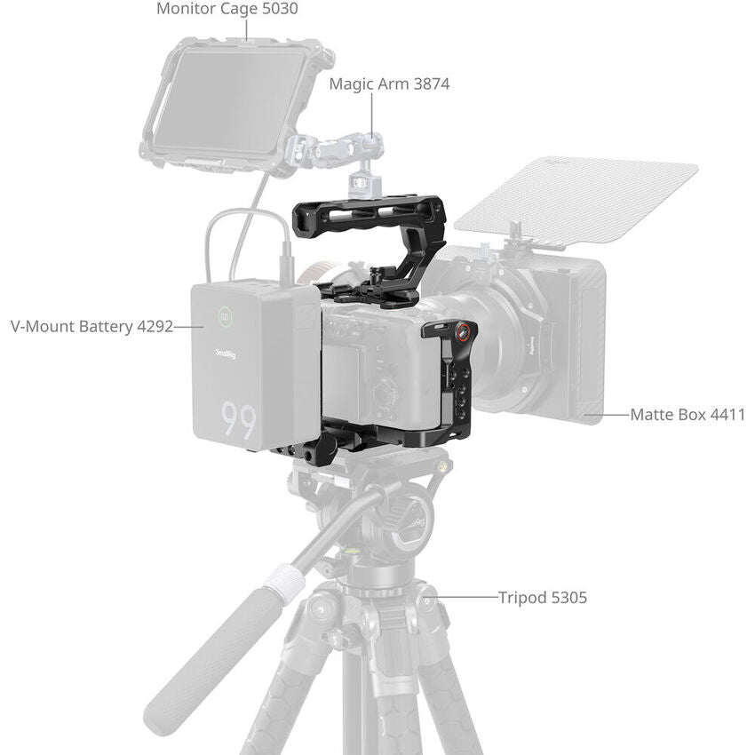 SmallRig Advanced Cage Kit with Battery Plate for Sony FX2 5590