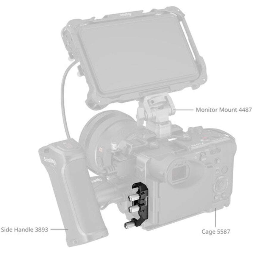 SmallRig USB-C & MULTI Cable Clamp for Cages for Sony FX2 5592