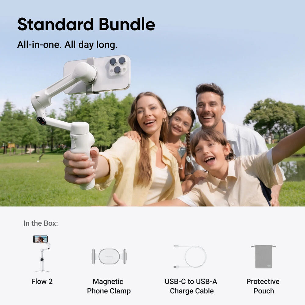 Insta360 Flow 2 Standard Bundle - Summit White 