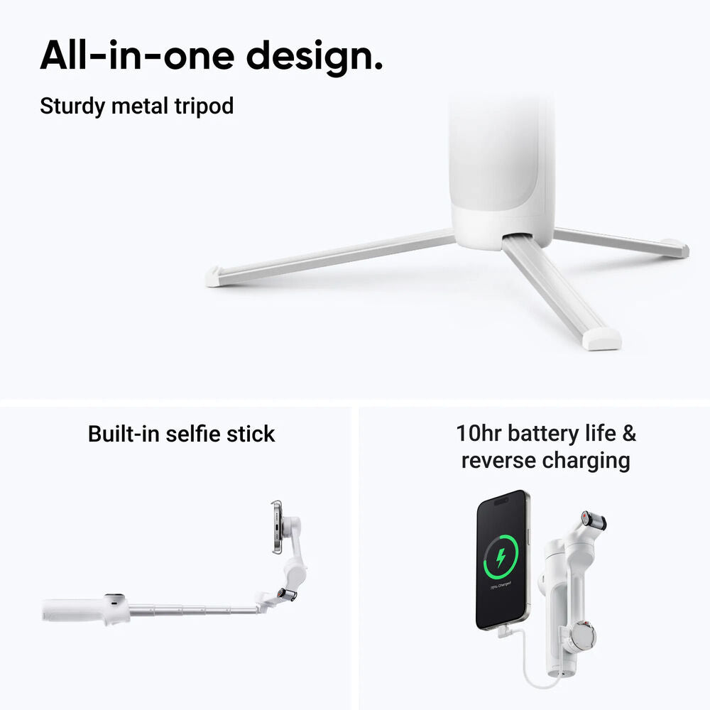 Insta360 Flow 2 Standard Bundle - Summit White 
