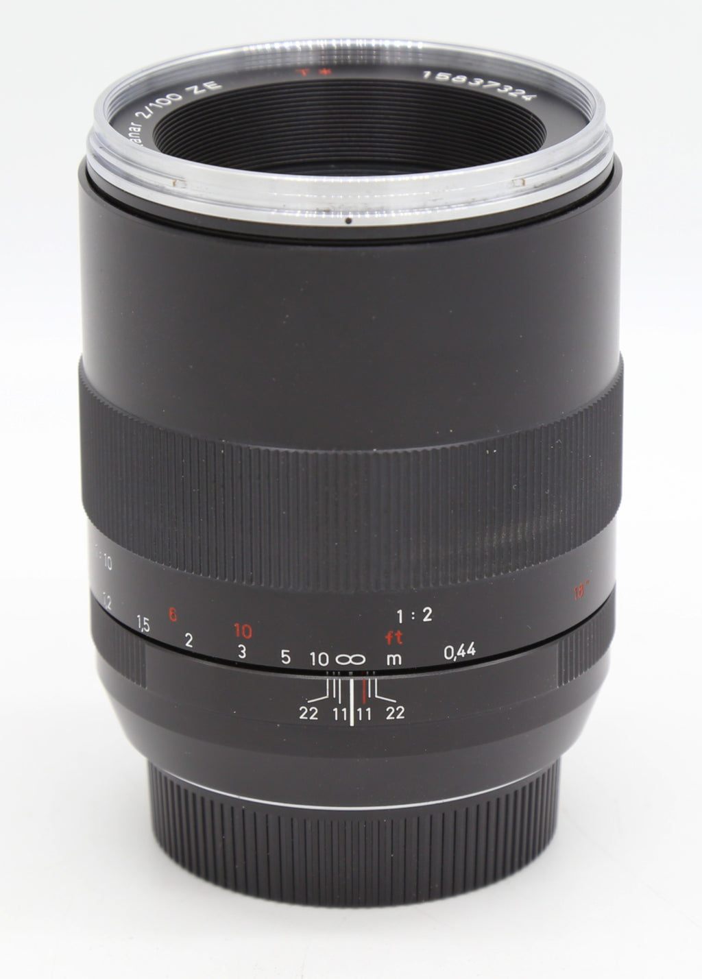 Used Zeiss Makro-Planar T* 100mm f2 ZE for Canon EF S/N: 15837324