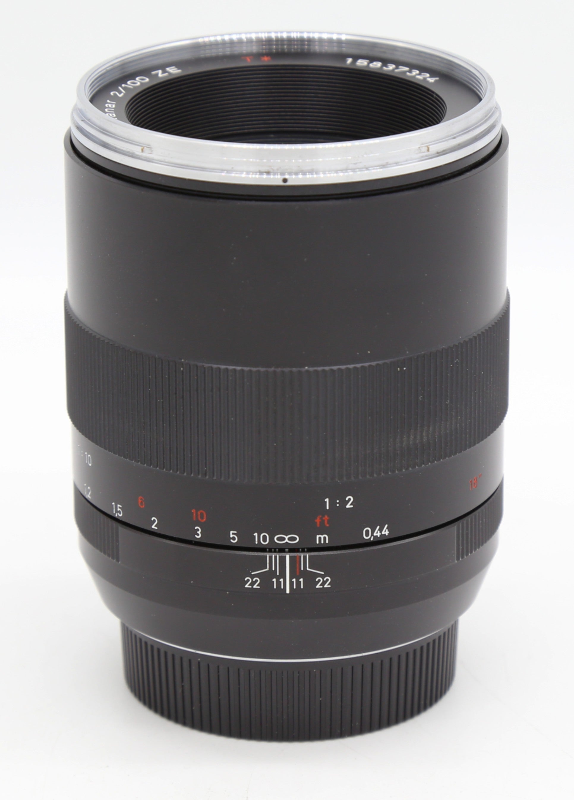 Used Zeiss Makro-Planar T* 100mm f2 ZE for Canon EF S/N: 15837324
