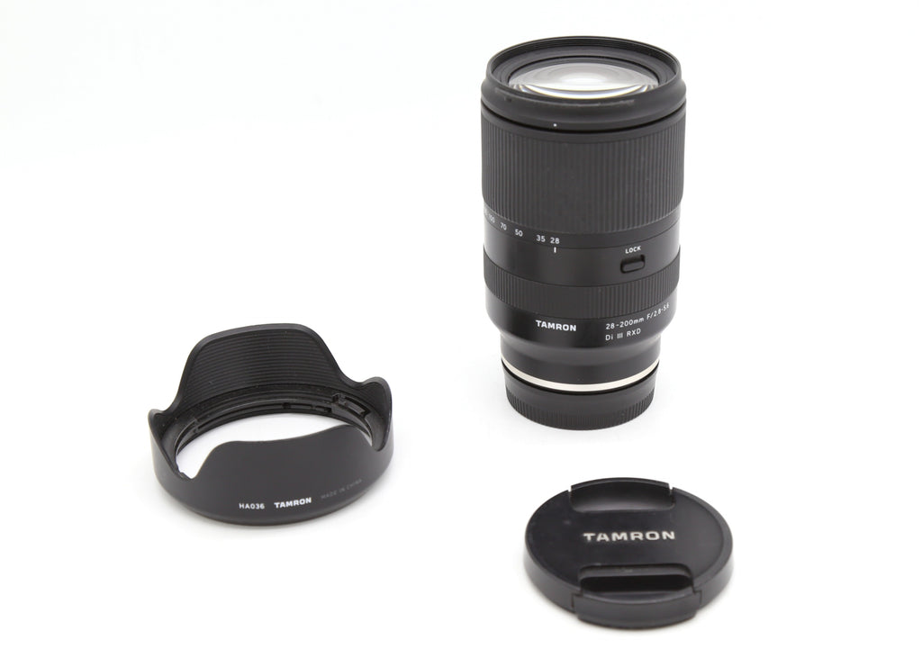 Used Tamron 28-200mm f2.8-5.6 DI III RXD for Sony FE S/N: 063821