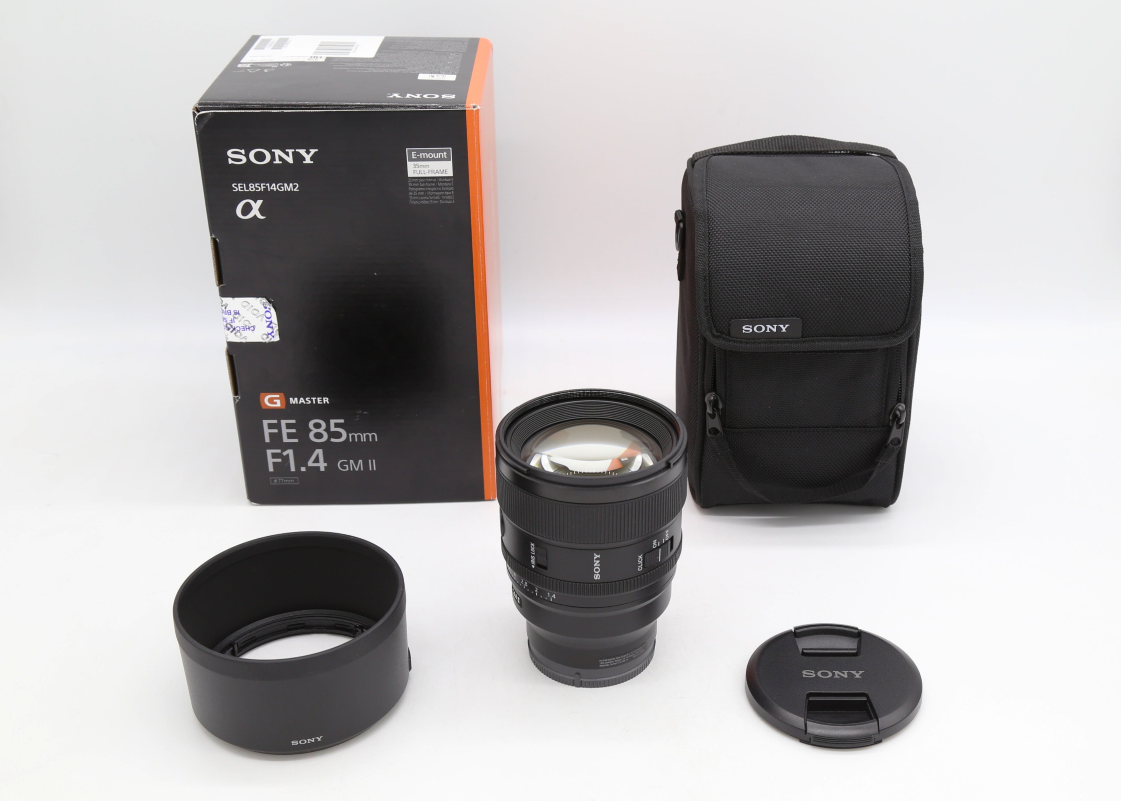 Used Sony 85mm f1.4 GM II Prime Portrait Lens S/N: 6839778