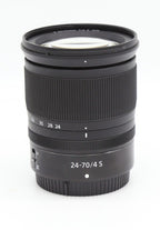 Used Nikon NIKKOR Z 24-70mm f/4 S Wide Angle Zoom Lens SN: 20445169