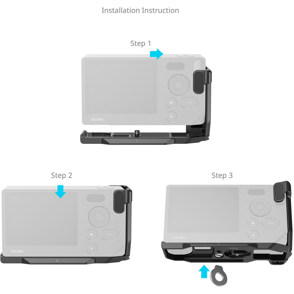 SmallRig L-Shaped Mount Plate with Handle for Sigma BF (Black) 5389