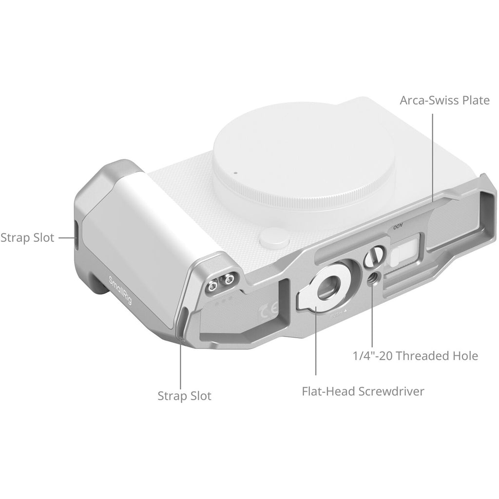 SmallRig L-Shaped Mount Plate with Handle for Sigma BF (Silver) 5390