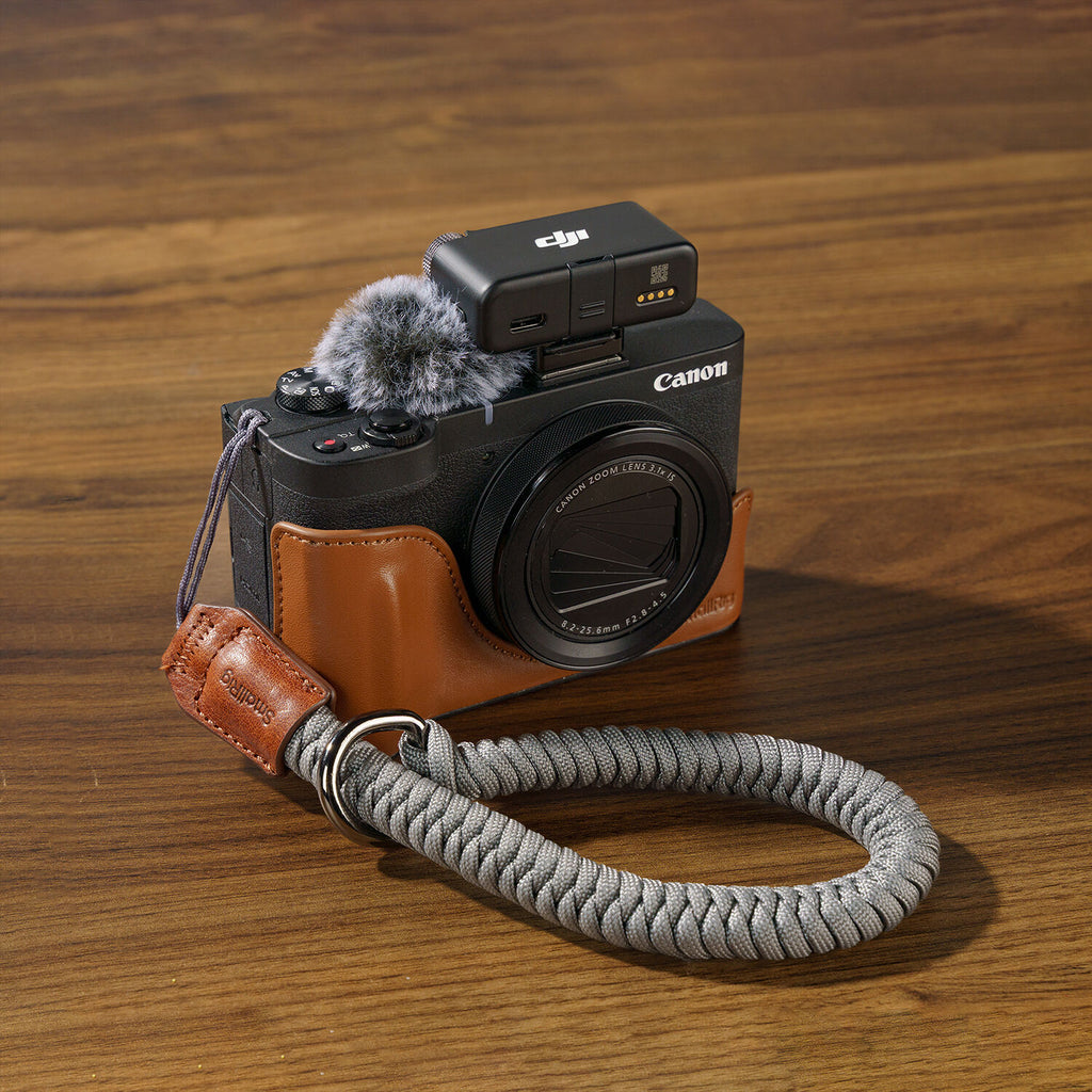 SmallRig Leather Case Kit for Canon PowerShot V1 (Brown) 5385