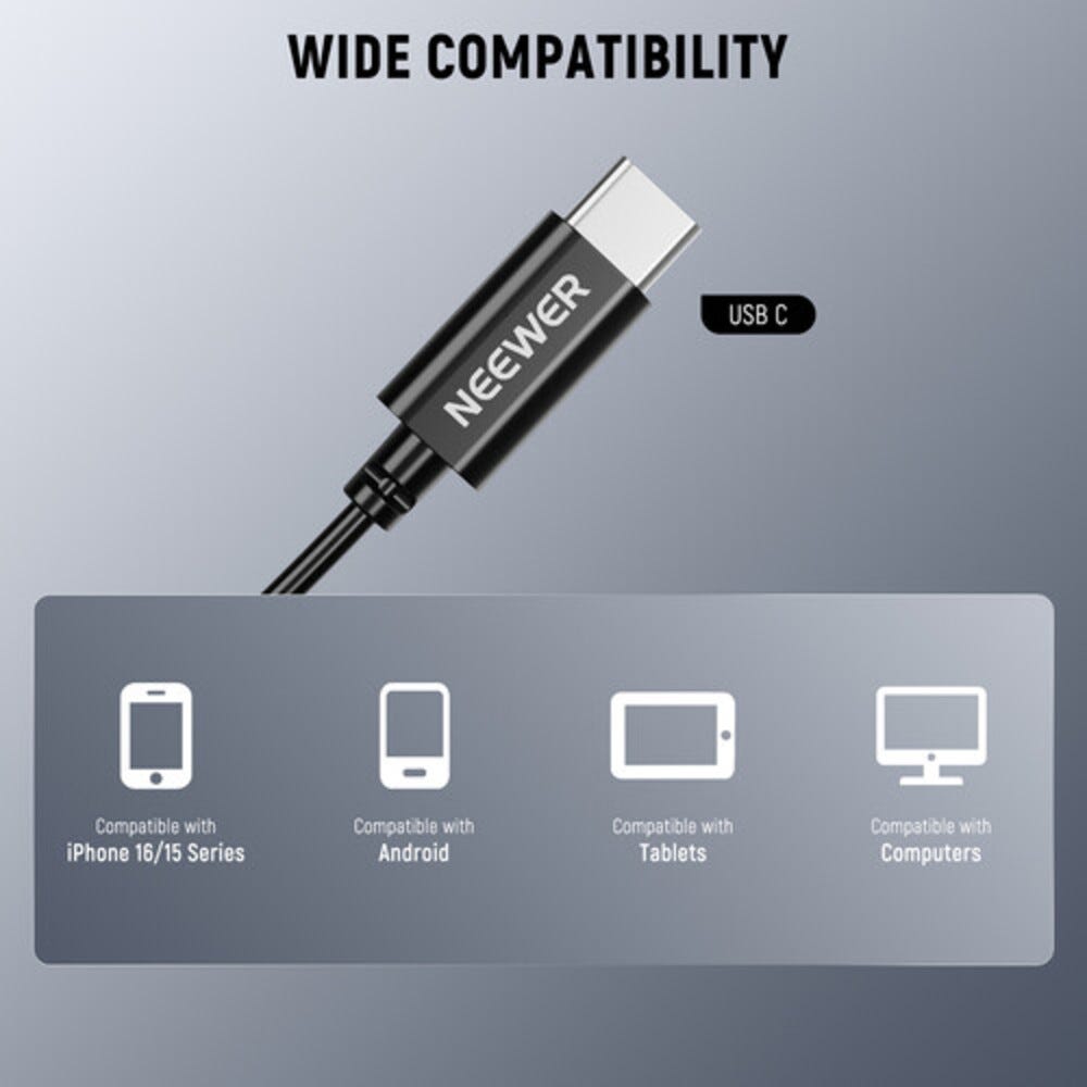 NEEWER CM6 USB-C Lavalier Microphone - 2 Pack