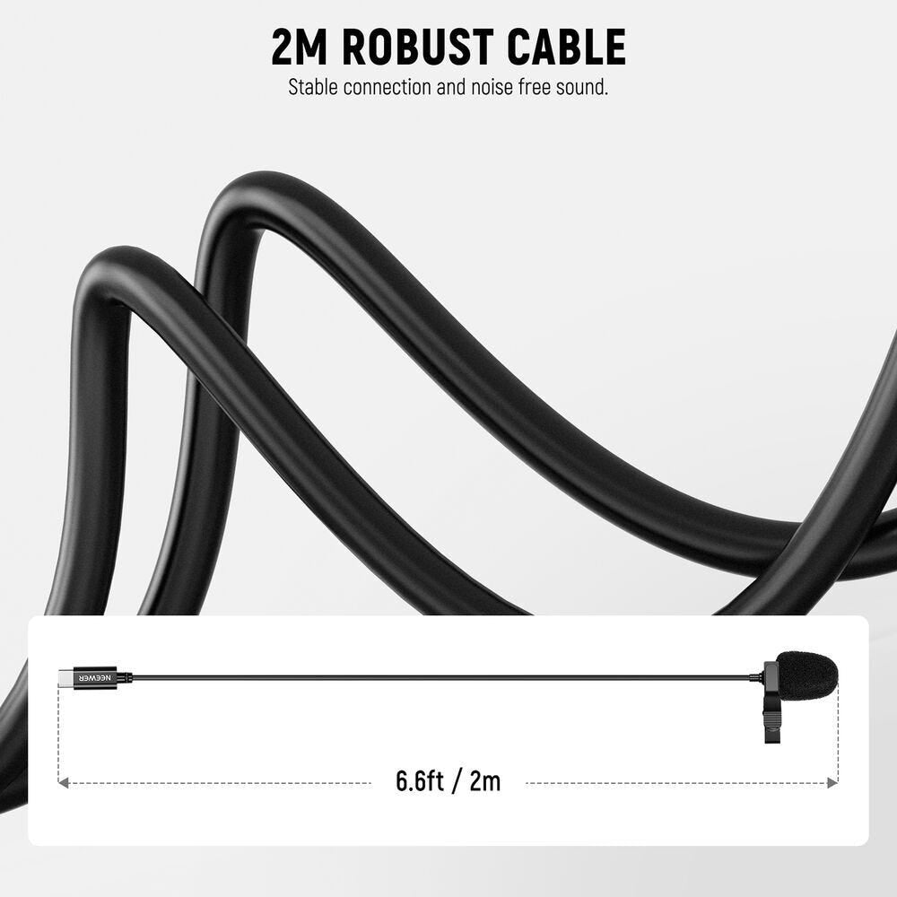 NEEWER CM6 USB-C Lavalier Microphone - 2 Pack