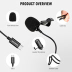 NEEWER CM6 USB-C Lavalier Microphone - 2 Pack