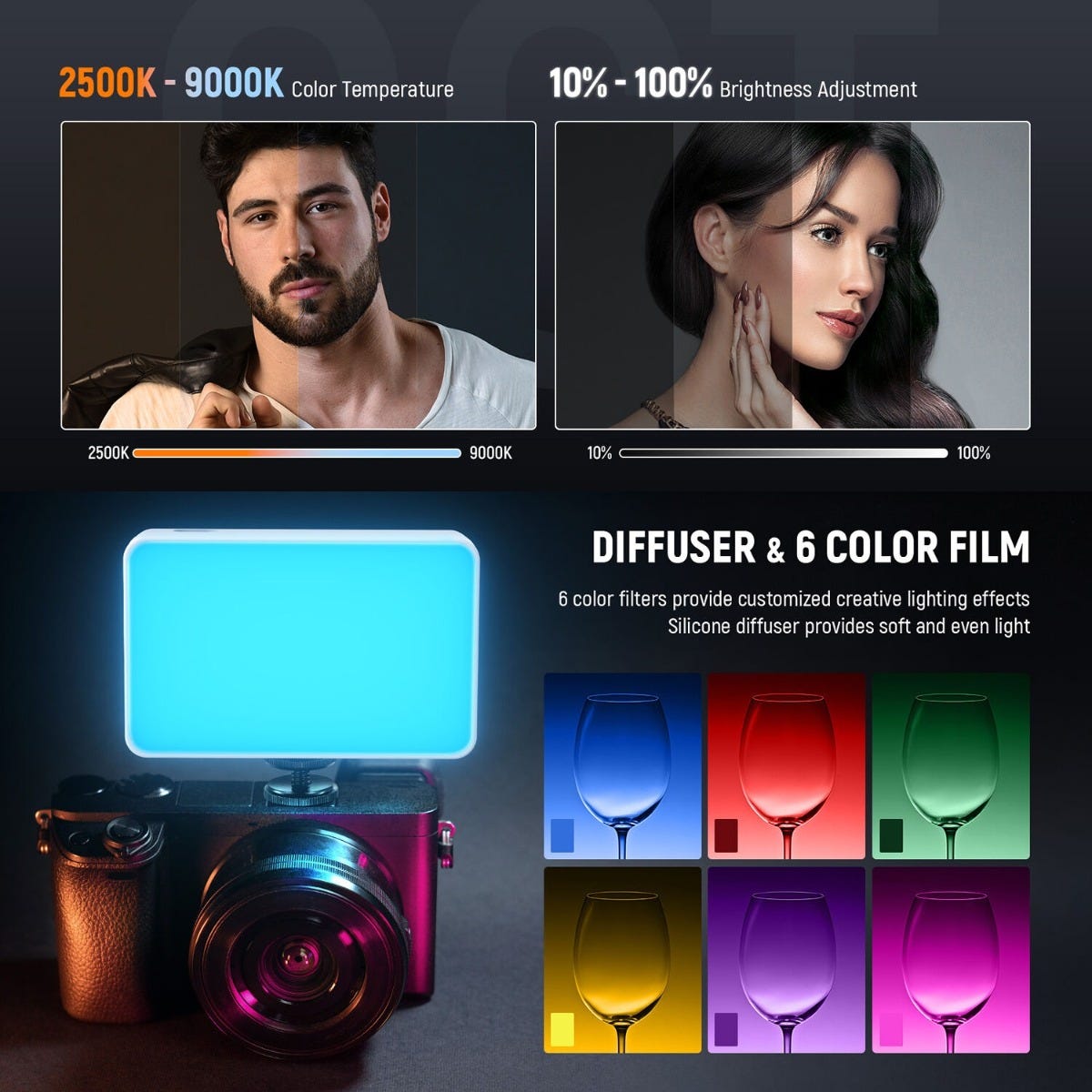 NEEWER BL120B Bi-Colour LED Phone Light