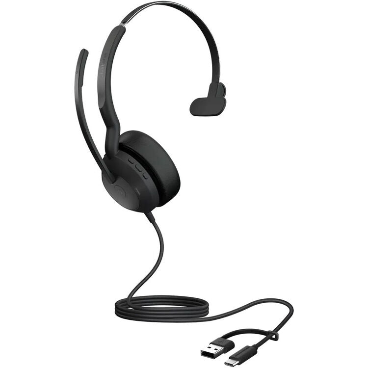 Jabra Evolve2 50 MS USB-C/A Mono Corded Headset