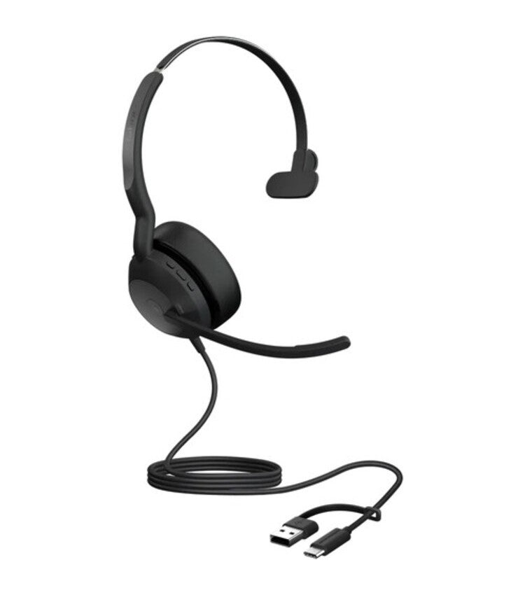 Jabra Evolve2 50 MS USB-C/A Mono Corded Headset