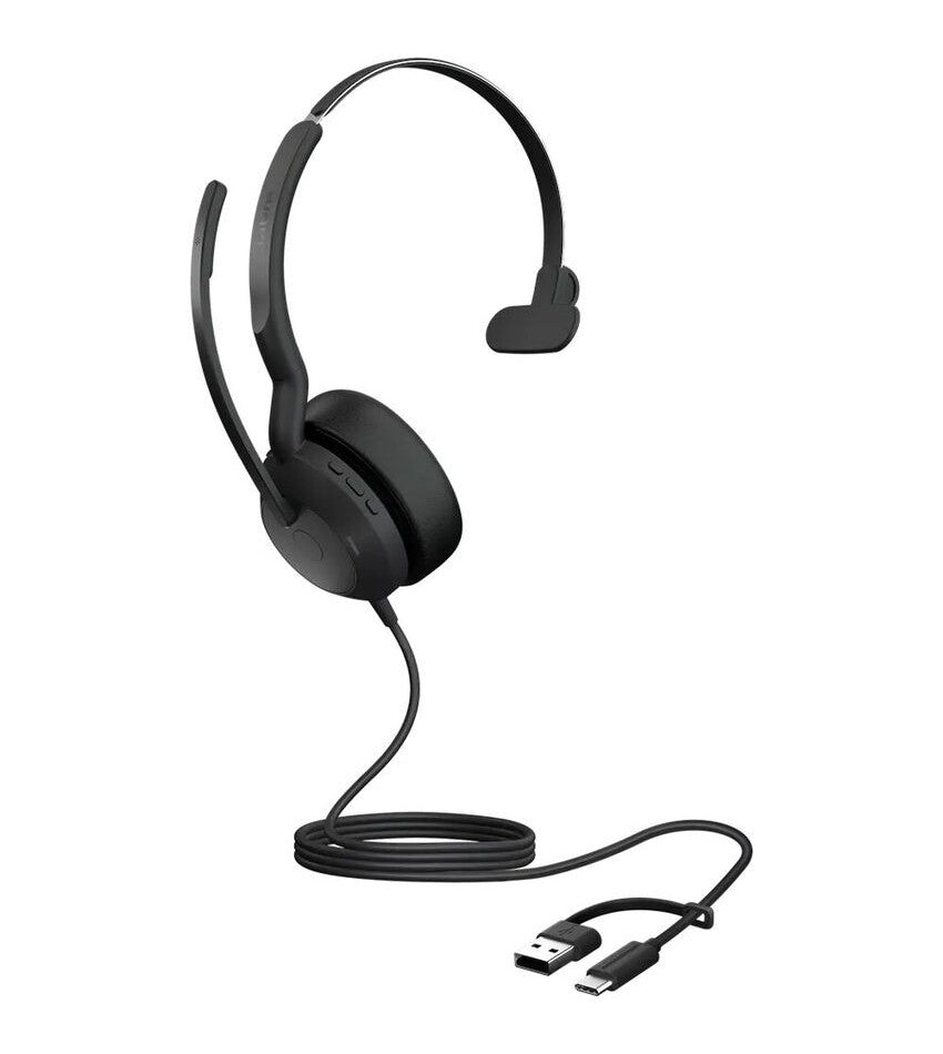 Jabra Evolve2 50 UC USB-C/A Mono Corded Headset 