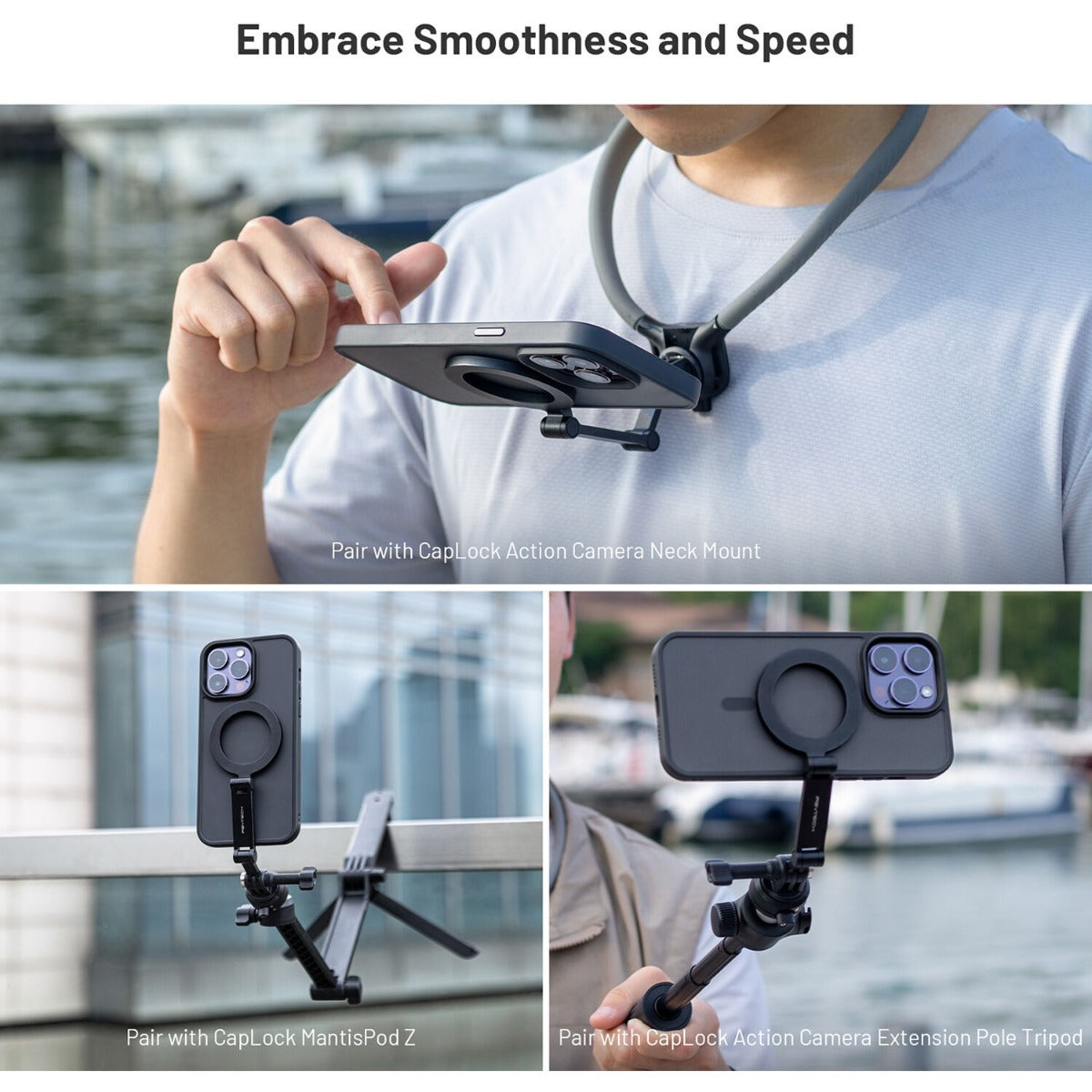 PGYTECH CapLock Magnetic Smartphone Neck Mount Max