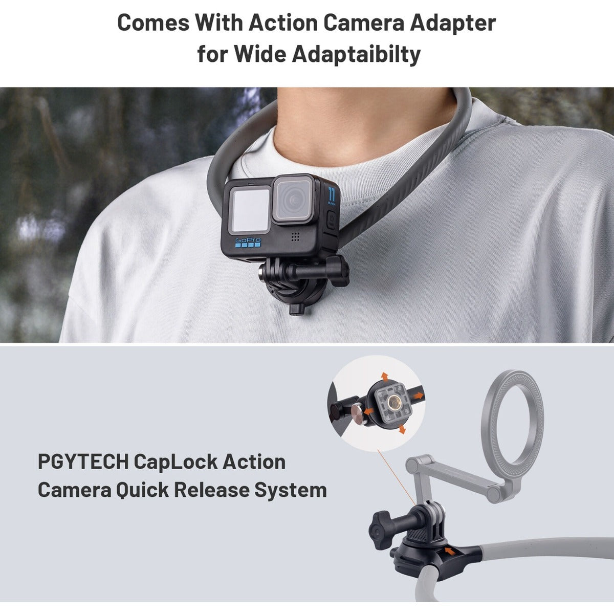 PGYTECH CapLock Magnetic Smartphone Neck Mount Max