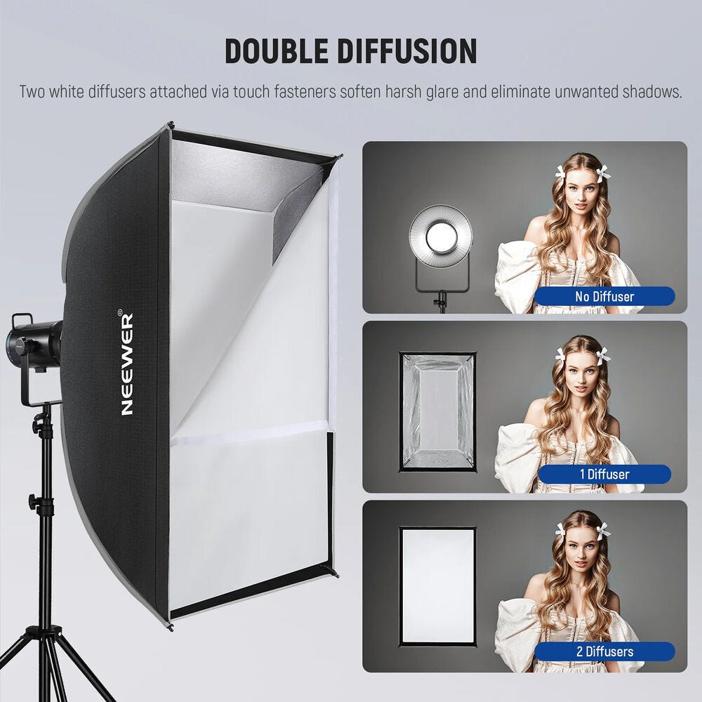 NEEWER NS93P 60x90cm Quick Release Rectangular Bowens Mount Softbox